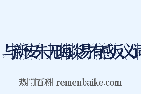 与新安朱无晦谈易有感反义词是什么意思的图片